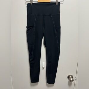 Fleo High Rise Black Leggings 26 inseam Womens size Medium